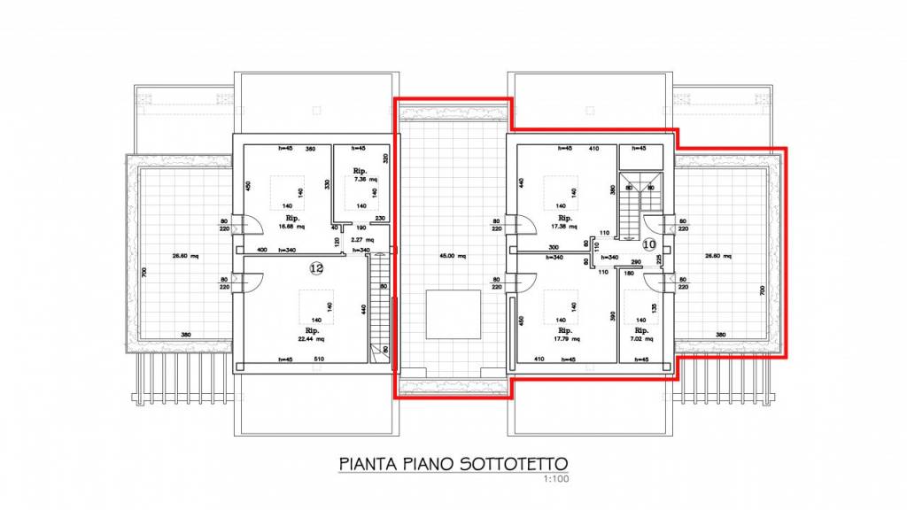 07 planimetria piano sottotetto