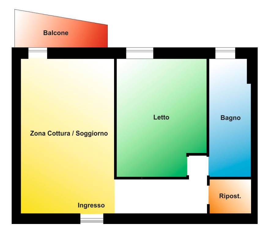 Ipotesi diversa distribuzione Spazi