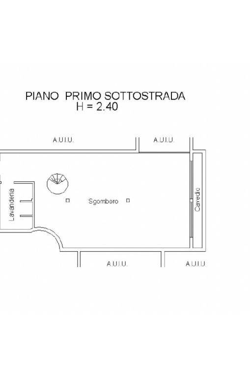 Planimetria piano interrato 