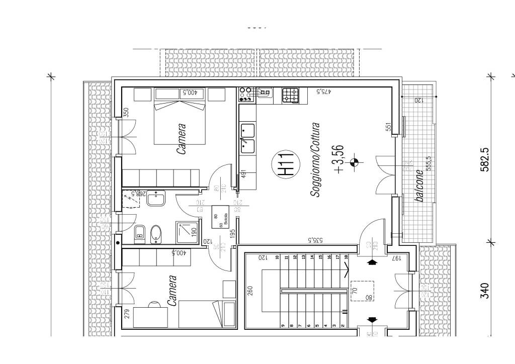 Tav 07 - Plesso 2° H - Pianta Piano Primo_ok 1