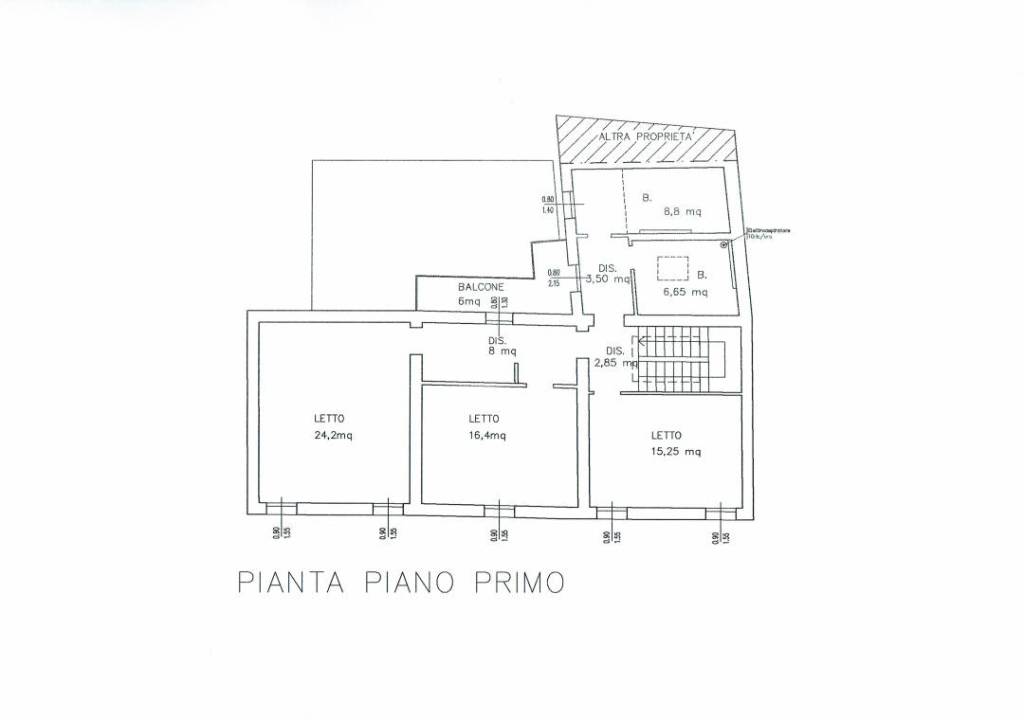 planimetria piano primo