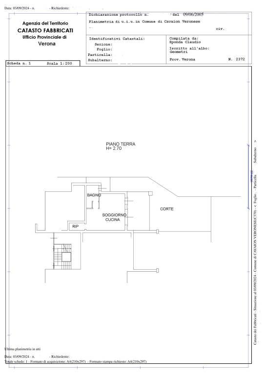 Planimetria appartamento 42.39 mq 1