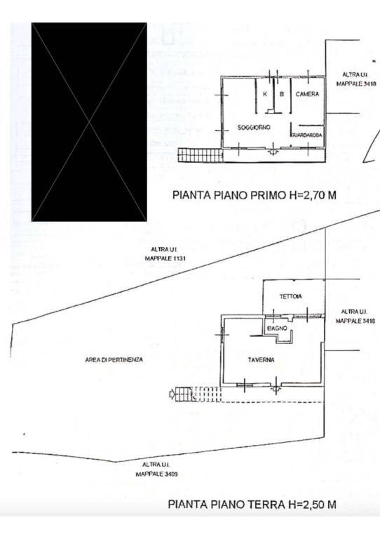 Planimetria annunci villetta Ballabio 1