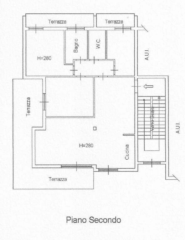 planimetria piano 2 ingrandita