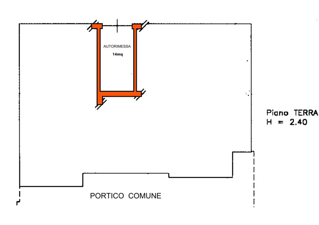 Planimetria autorimessa