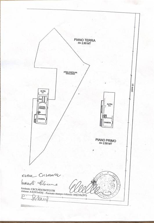 Plan villa minozzo 1