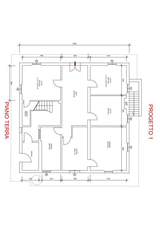 PROGETTO 1 PIANO TERRA 1