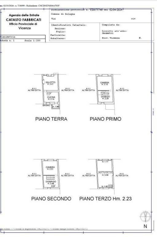 PLANIMETRIA CATASTALE