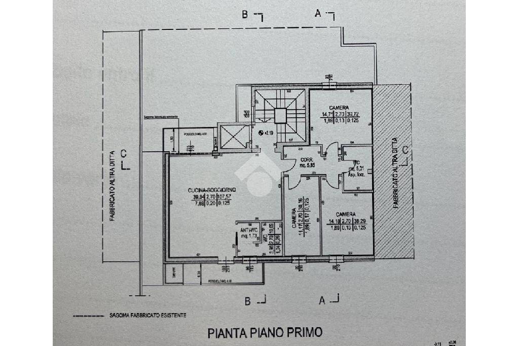 pianta piano primo