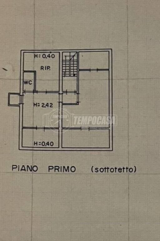 planimetria piano primo