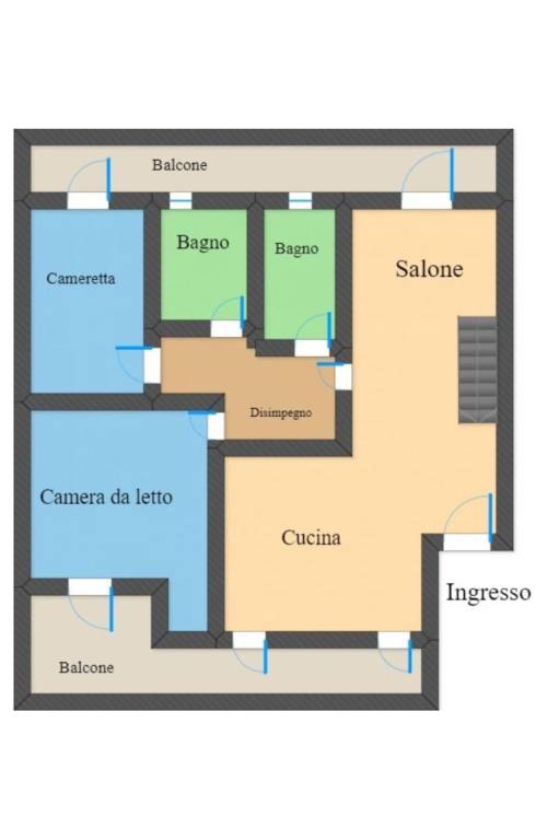 Planimetria della casa con foto