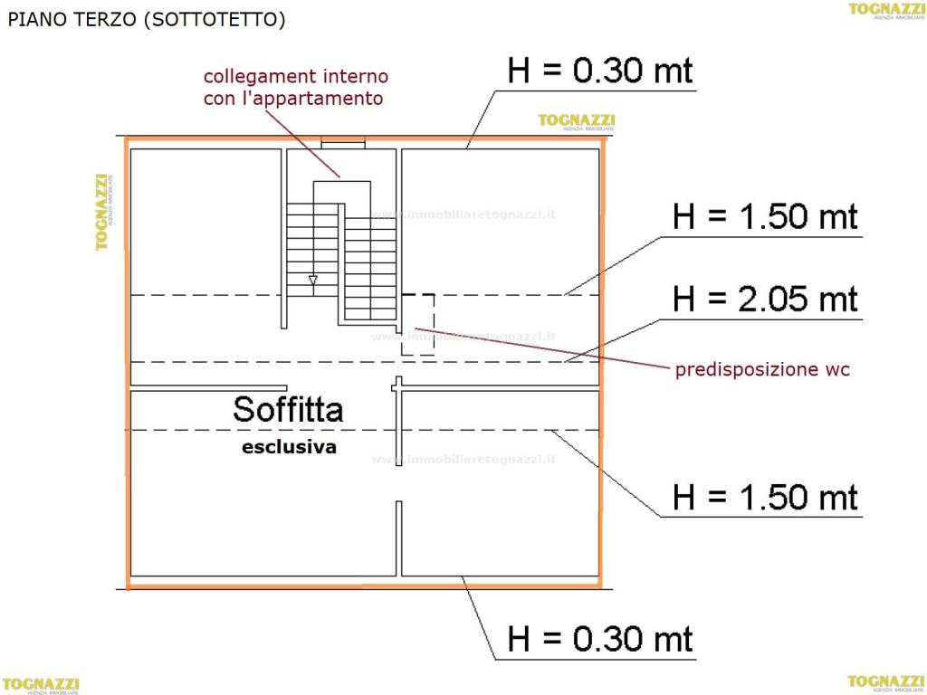 Piano Terzo Sottotetto