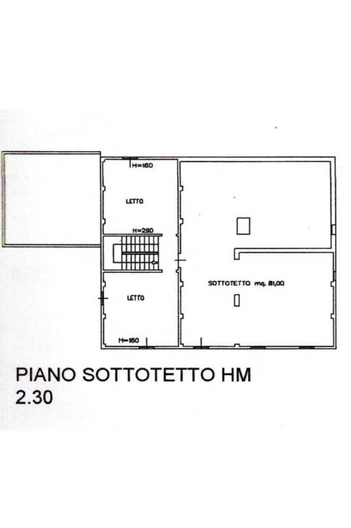 Piano SOTTOTETTO