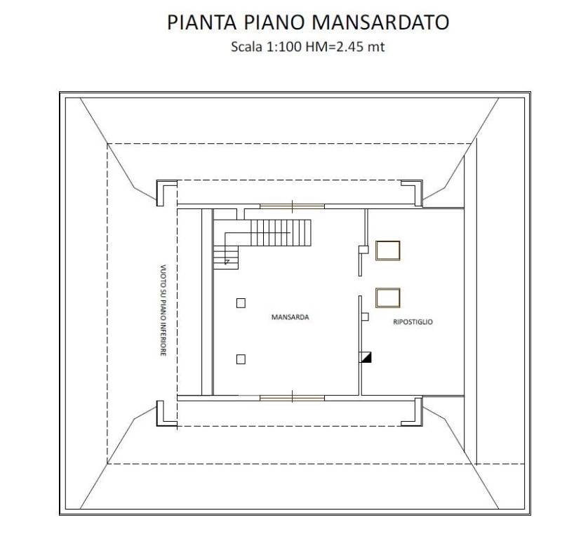 Pianta piano mansardato