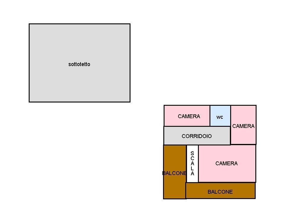 piano primo e sottotetto