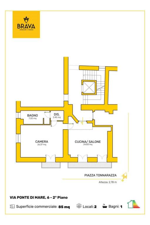 109_BRAVA_plan VIA PONTE DI MARE n. 6 Piano 2 sub 