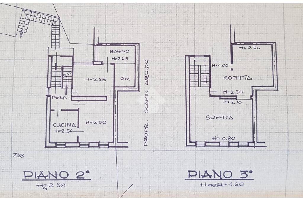 planimetria piano secondo e terzo