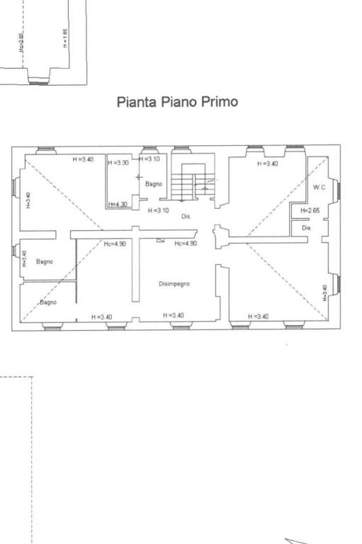 Casale, piano primo