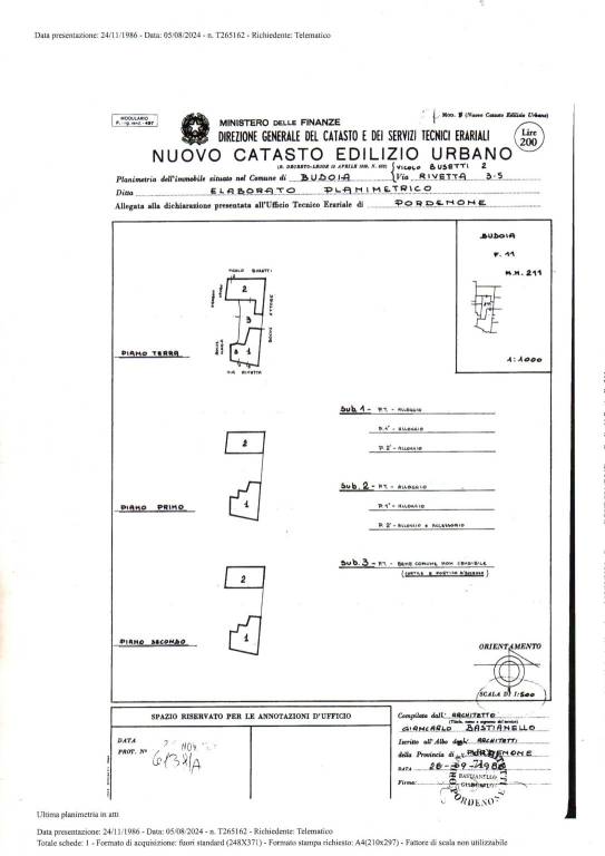 elaborato planimetrico