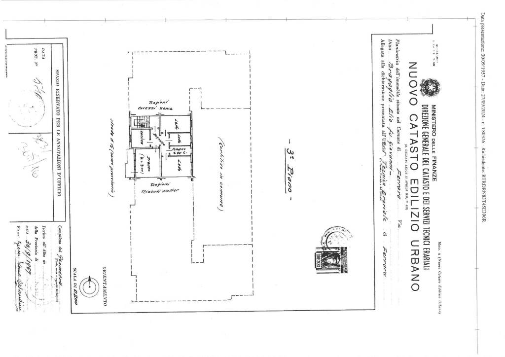 Plan in scala via Borgia 28 1