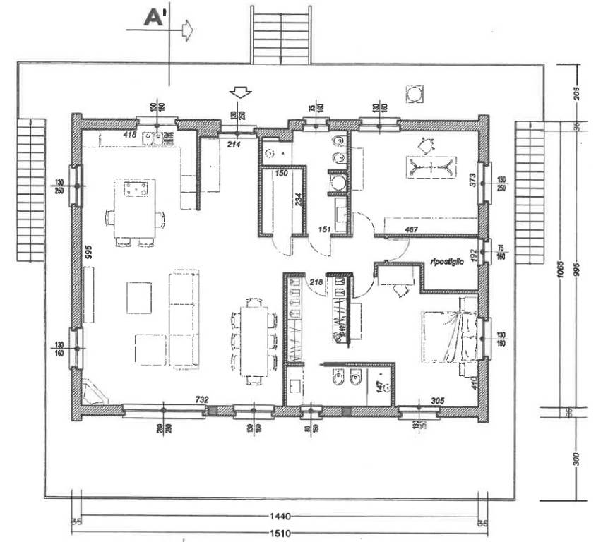 Planimetria piano terreno