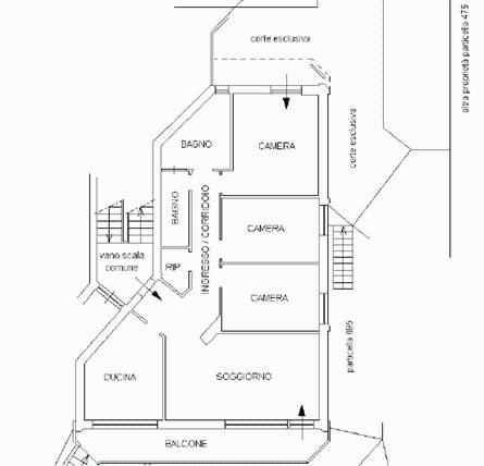 dettaglio planimetria abitazione
