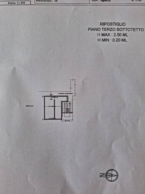 planimetria ripopstiglio sottotetto