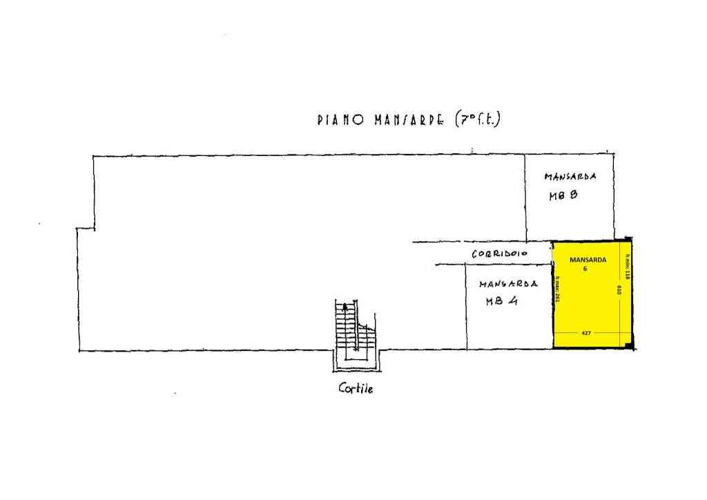 Planimetria Mansarda