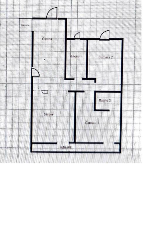 Planimetria Trilocale con apertura Viale Abruzzi 8