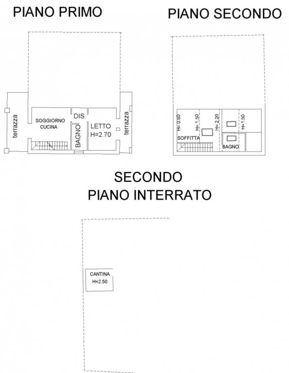 planimetria sub 10 1 x siti