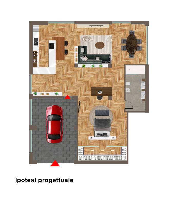 Planimetria progettuale - loft