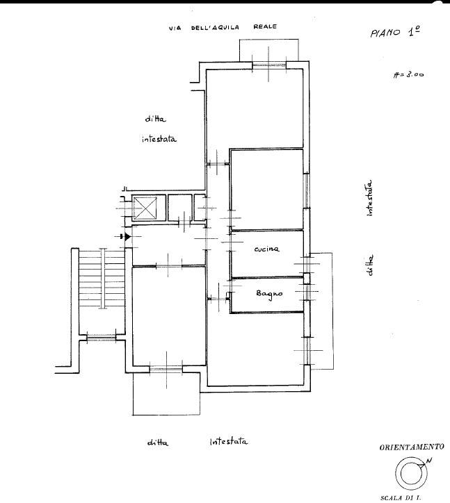 Plan. Via Aquila Reale 25