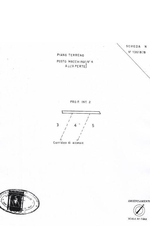 Planimetria posto auto 4