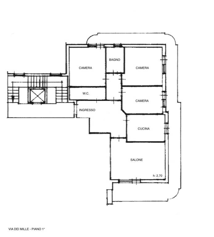 Plan. via dei Mille