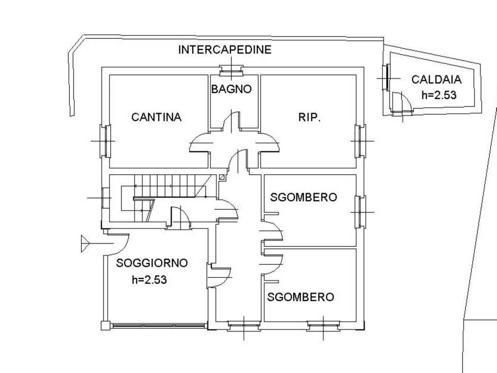 Plan CA.1755 piano terra