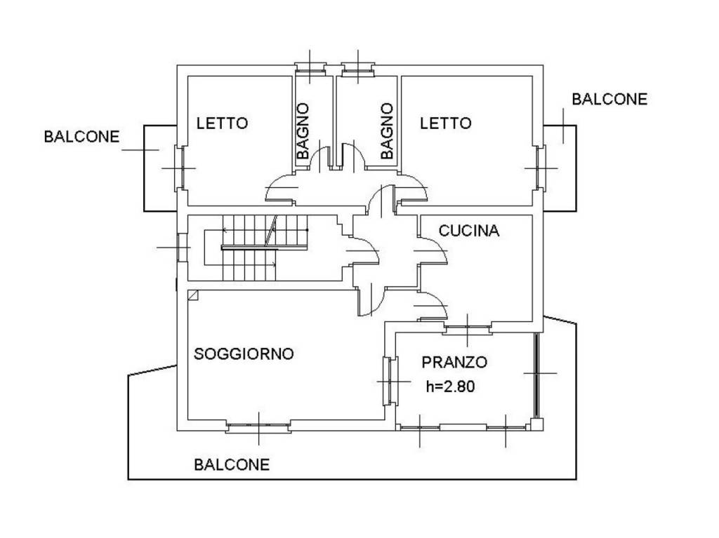 Plan CA.1755 piano primo