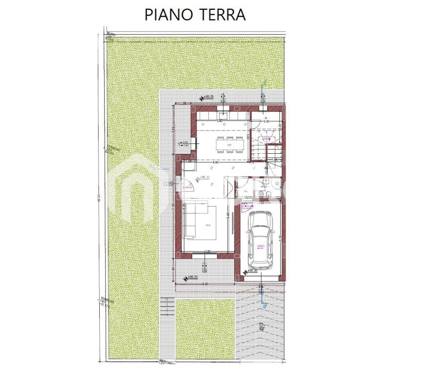 PIANO TERRRA CON GIARDINO