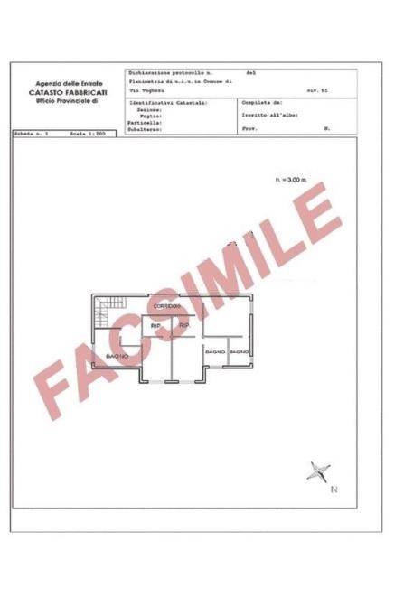 Plan facsimile un piano