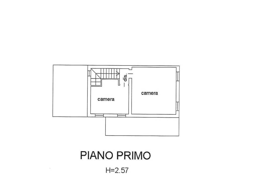 Planimetrie attuali condonate primo piano