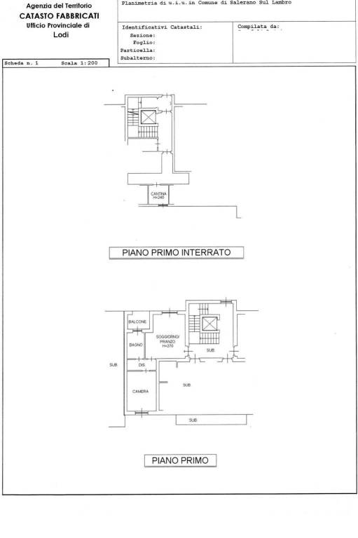 Scheda catasto pubb 1