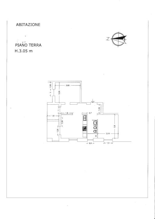 RIF. 42 PLANIMETRIA VIA ANTONIO COSTA 1