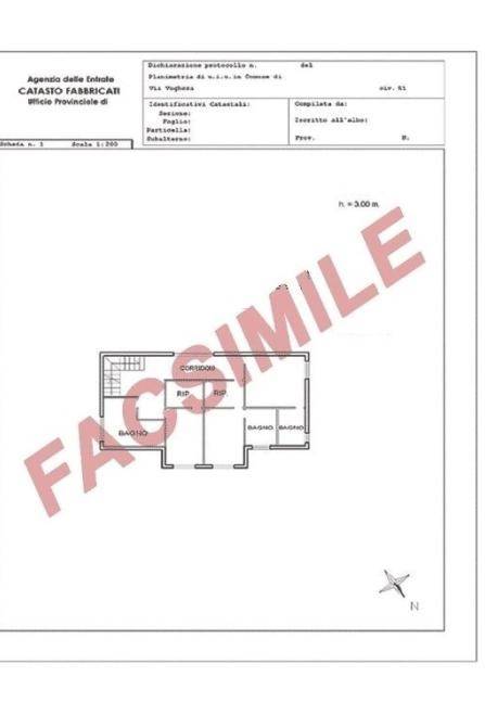 Plan facsimile un piano