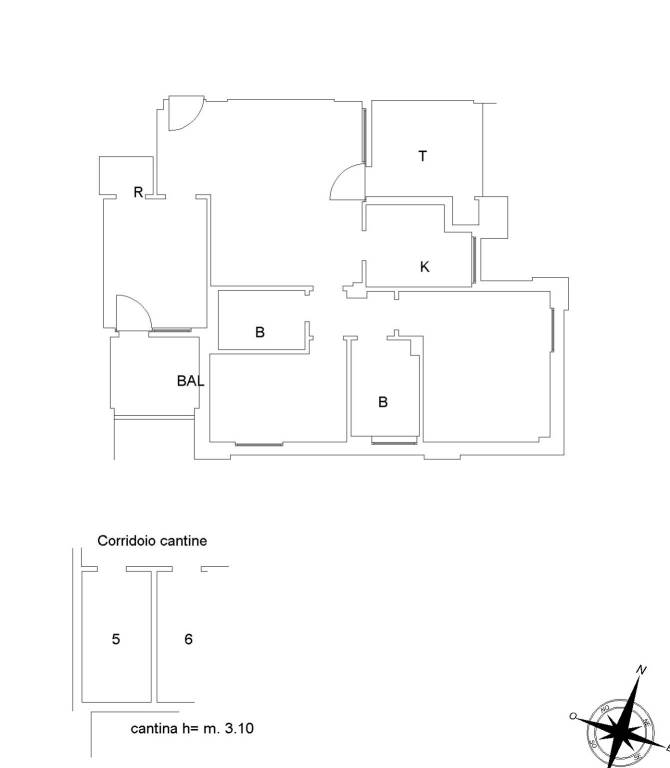 VIA MAERCANTI PLAN APPARTAMENTO E CANTINA