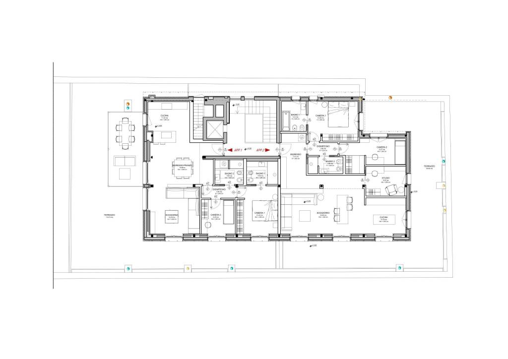 Nuovo layout pianta arredata con pergola 1