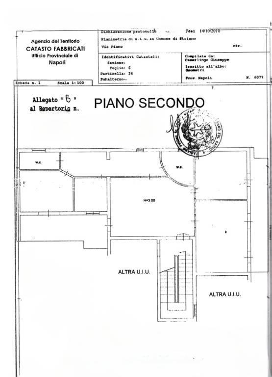 planimetria piano secondo