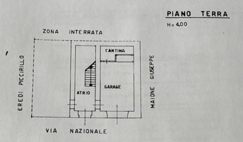 Piano terra dx