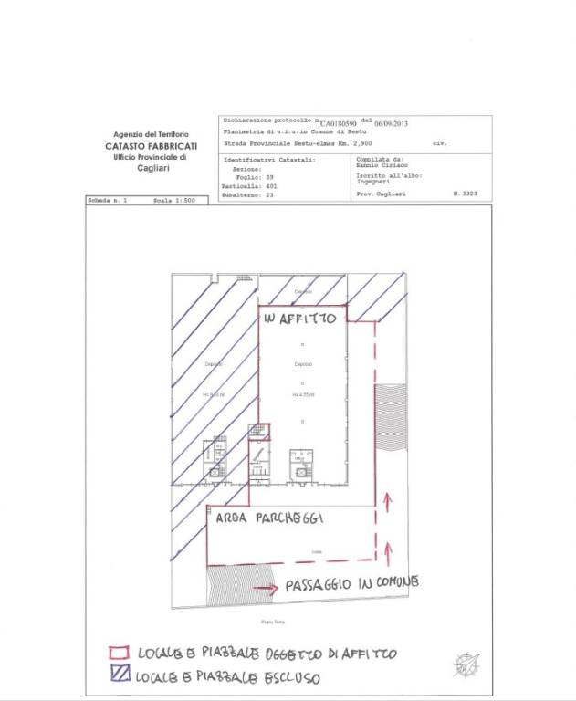 planimetria affitto 800 mq 