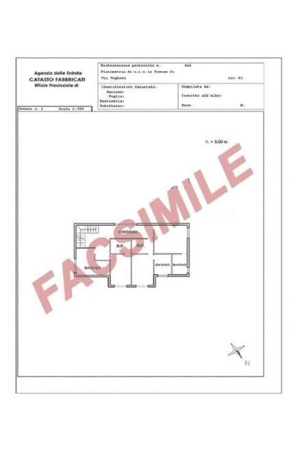 Plan facsimile un piano