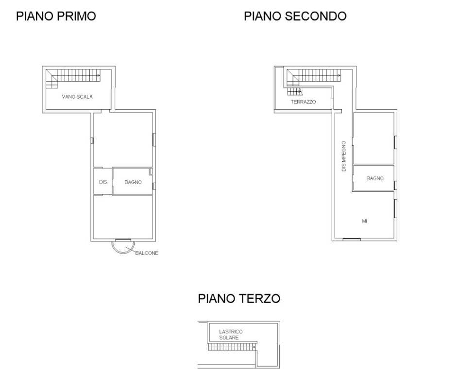 PIANO PRIMO - SECONDO - TERZO