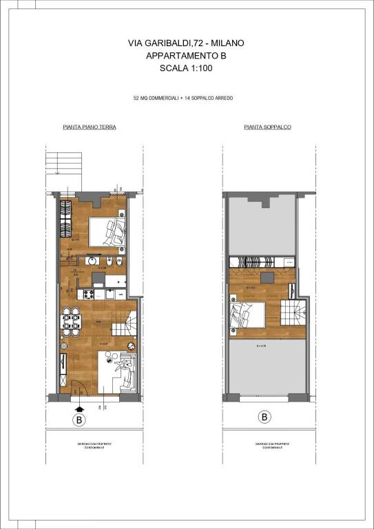 CORSO GARIBALDI,72 PIANTA PIANO TERRA E SOPPALCO C